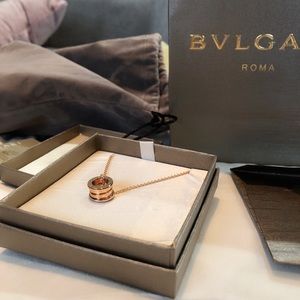 Authentic Bvlgari Zero 1 18k rose gold necklace